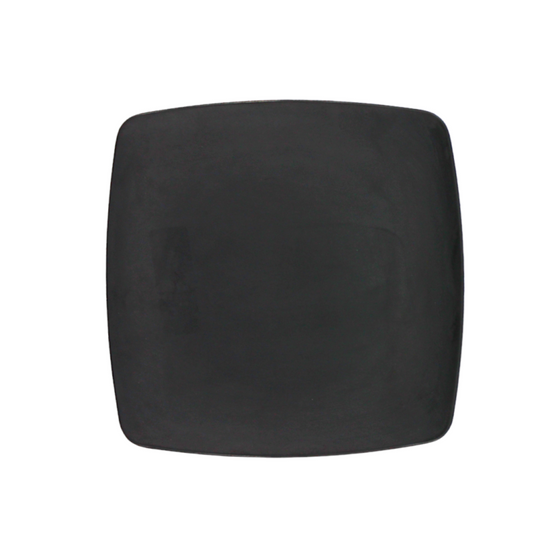 PLATO CUAD COUPE 25 CM NEGRO MATE