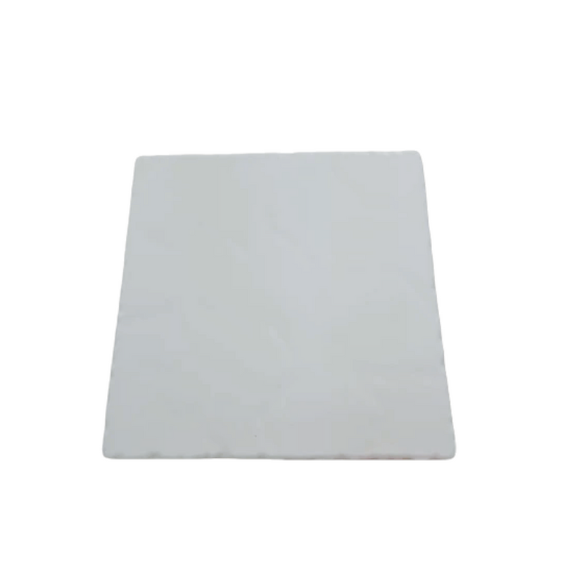 PLATON CUADRADO 25 CM BCO MATE