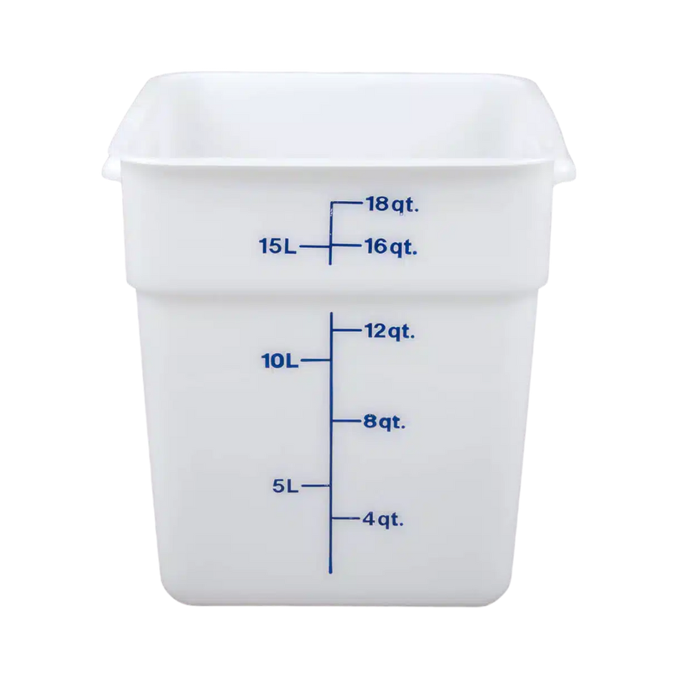 CONTENEDOR PP CUAD 18 QT BLANCO