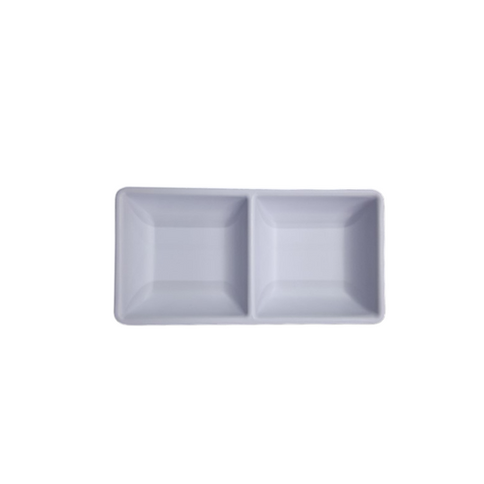 SALSERA 2 CAV 14x07 CM BCO MATE