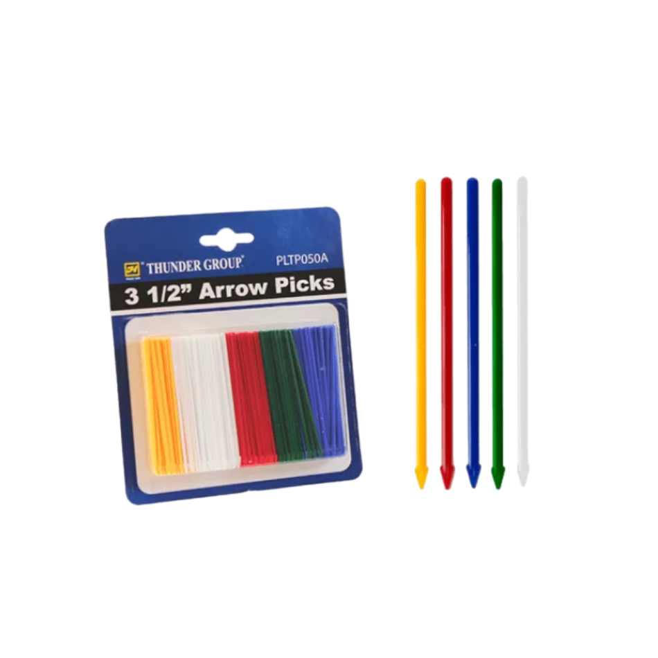 PALILLOS FLECHA COLORES 500 PZ 3.5"