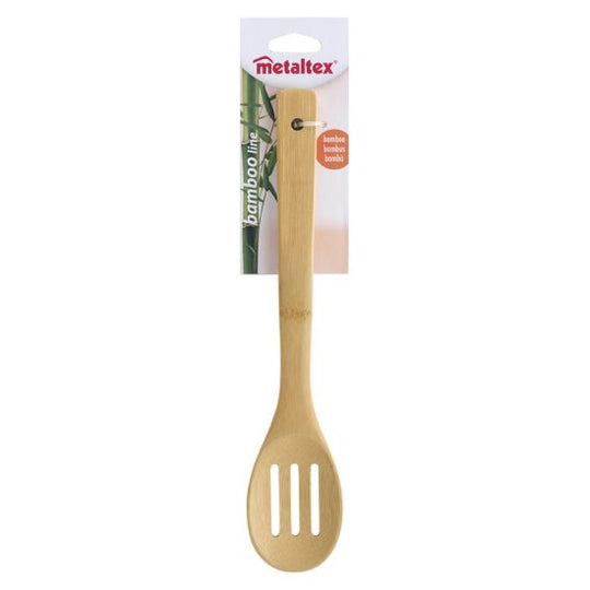 CUCHARA CALADA DE BAMBOO 30 CM METALTEX