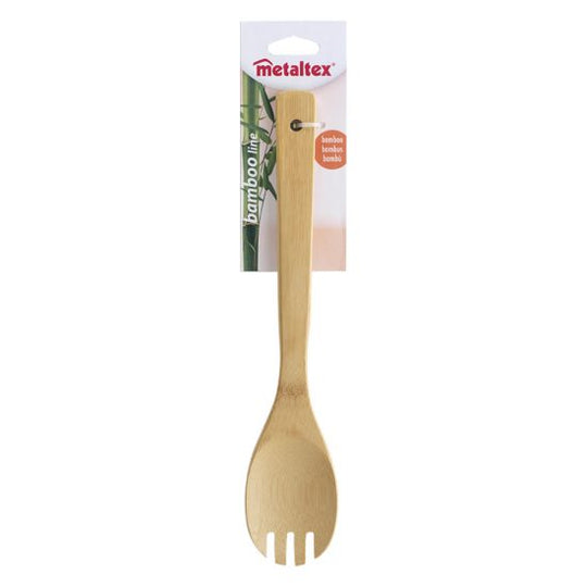 CUCHARA DENTADA DE BAMBOO 30 CM METALTEX
