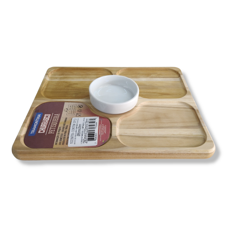 COPETINERO RECT MADEDARA C/1 BOWL