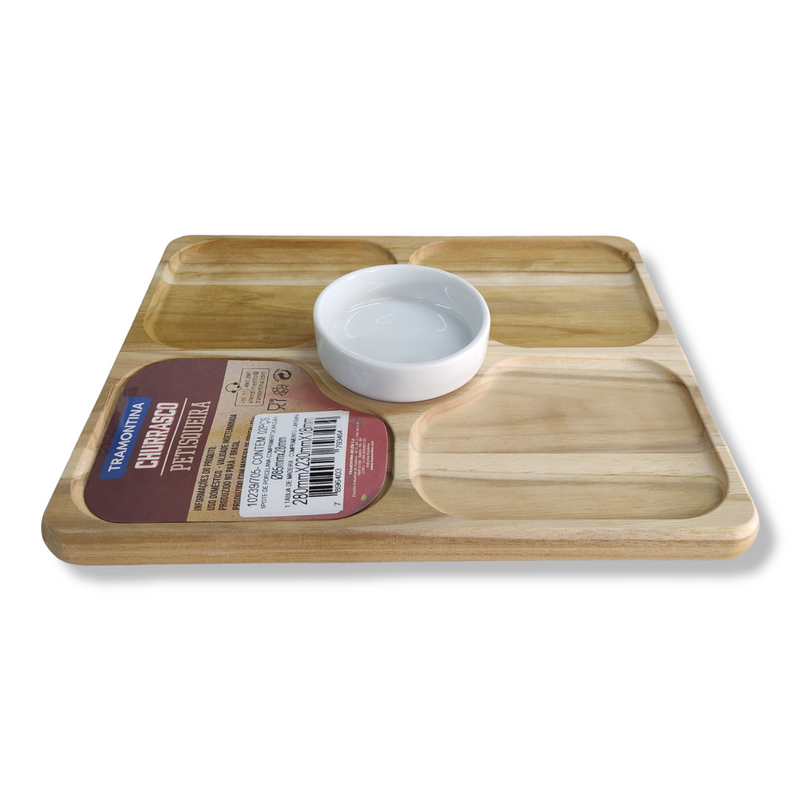 COPETINERO RECT MADEDARA C/1 BOWL