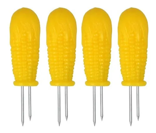 SET 4 TENEDORES PARA ELOTE METALTEX