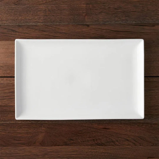 BANDEJA RECT 28x19 CM BCO MATE