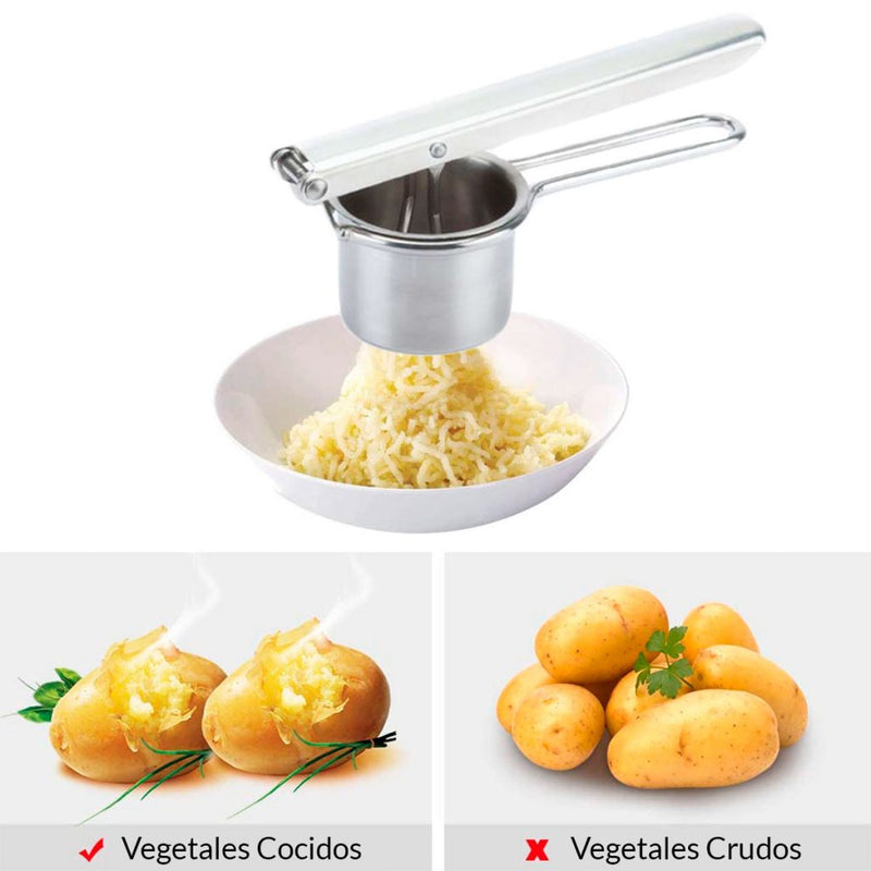 PRENSA PAPAS ACERO INOX METALTEX